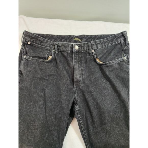 Tommy Bahama Jeans Mens 38 x 32 Black Straight Y2K Classic - Picture 2 of 13